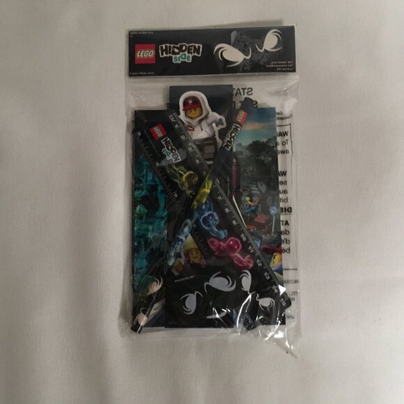 Lego Hidden Side Stationary Set Notebook Ruler Pencil Sticker Set Eraser BTS - Picture 2 of 2